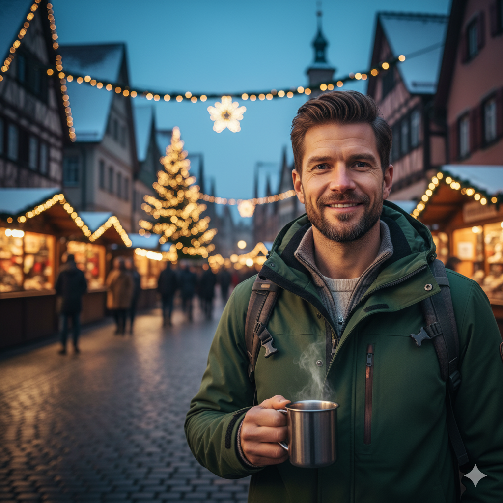 hombre con taza en mano